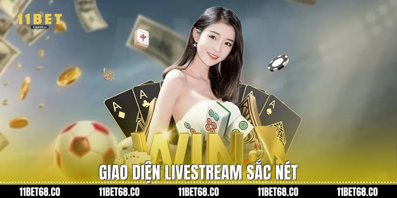 Giao diện livestream sắc nét